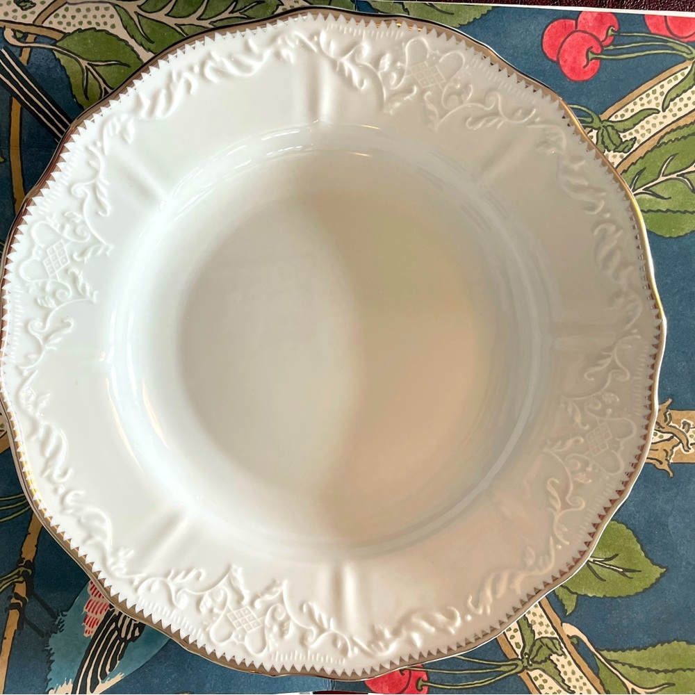 Anna Weatherley Simply Anna Platinum Large Rim Soup Bowl